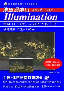 津田沼南口イルミネーションポスター
